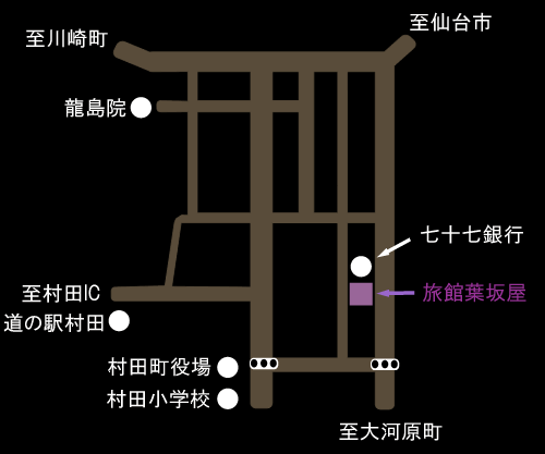 旅館 葉坂屋周辺マップ